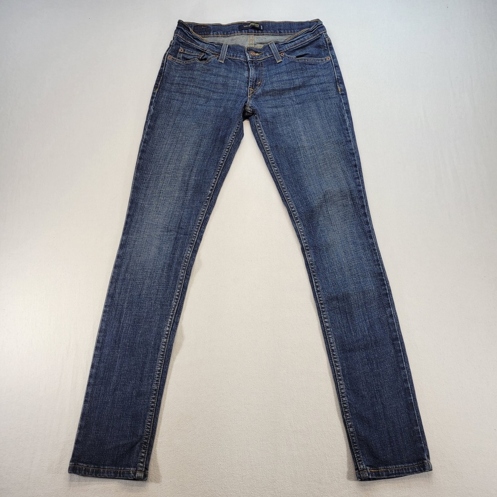 Levi's 524 Too Superlow Skinny Jeans Womens 5 Blue Low Rise Slim Fit Denim